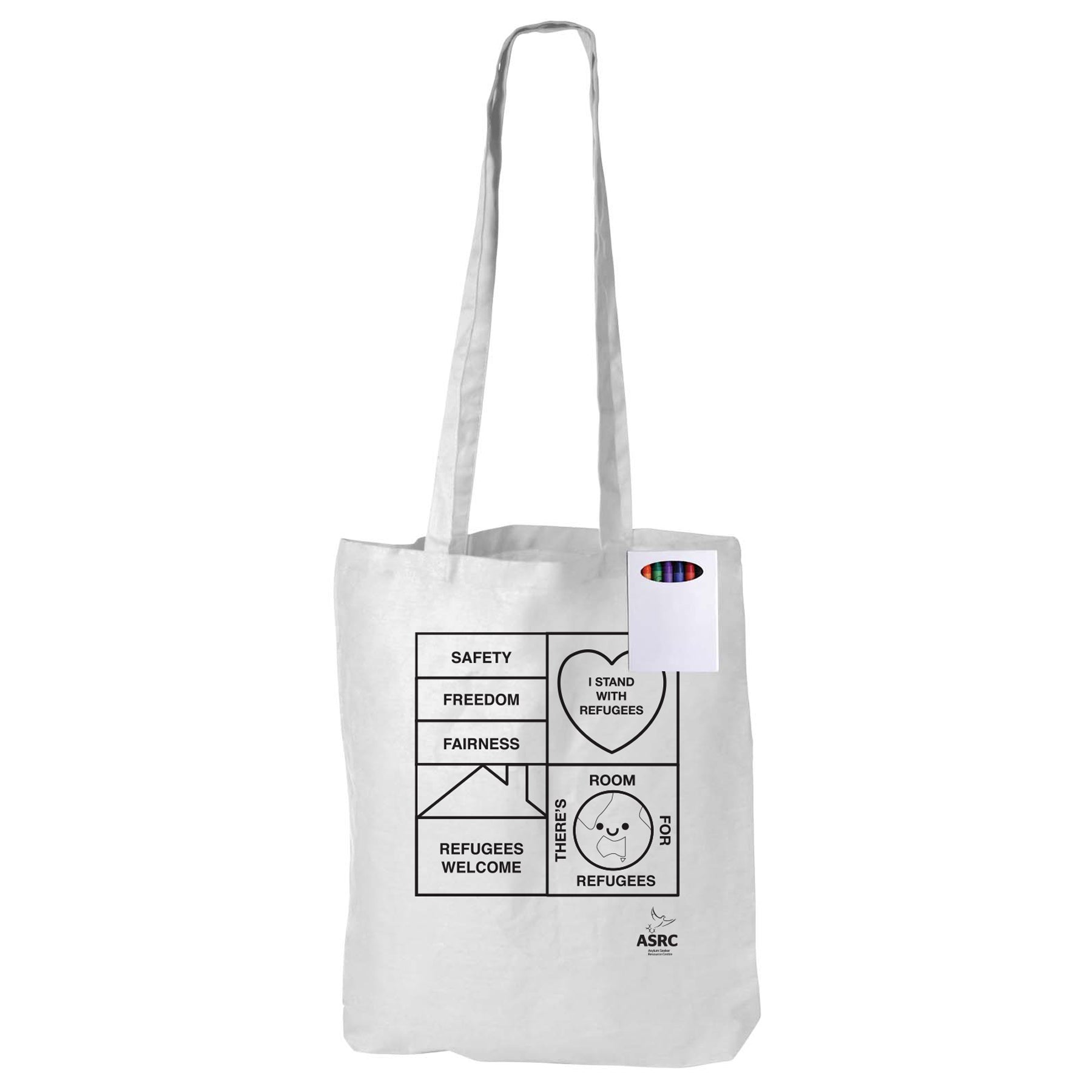 Beci Orpin x ASRC Kids Colouring In Tote