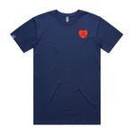 Load image into Gallery viewer, Beci Orpin x ASRC Heart T-shirt - Mens (Cobalt Blue)
