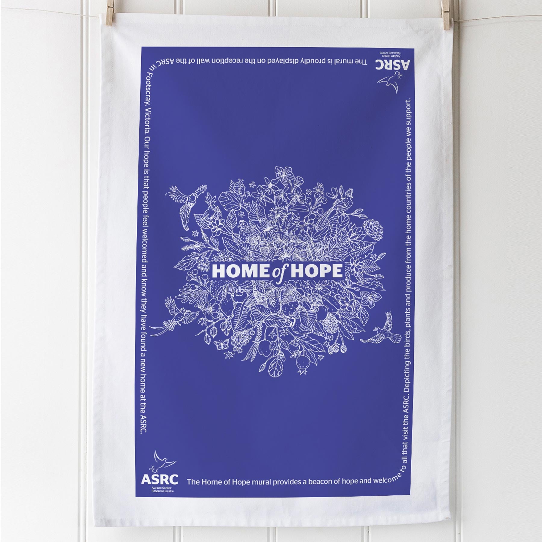 ASRC Home of Hope Tea Towel (Purple)