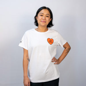 Beci Orpin x ASRC Heart T-shirt - Womens (White)