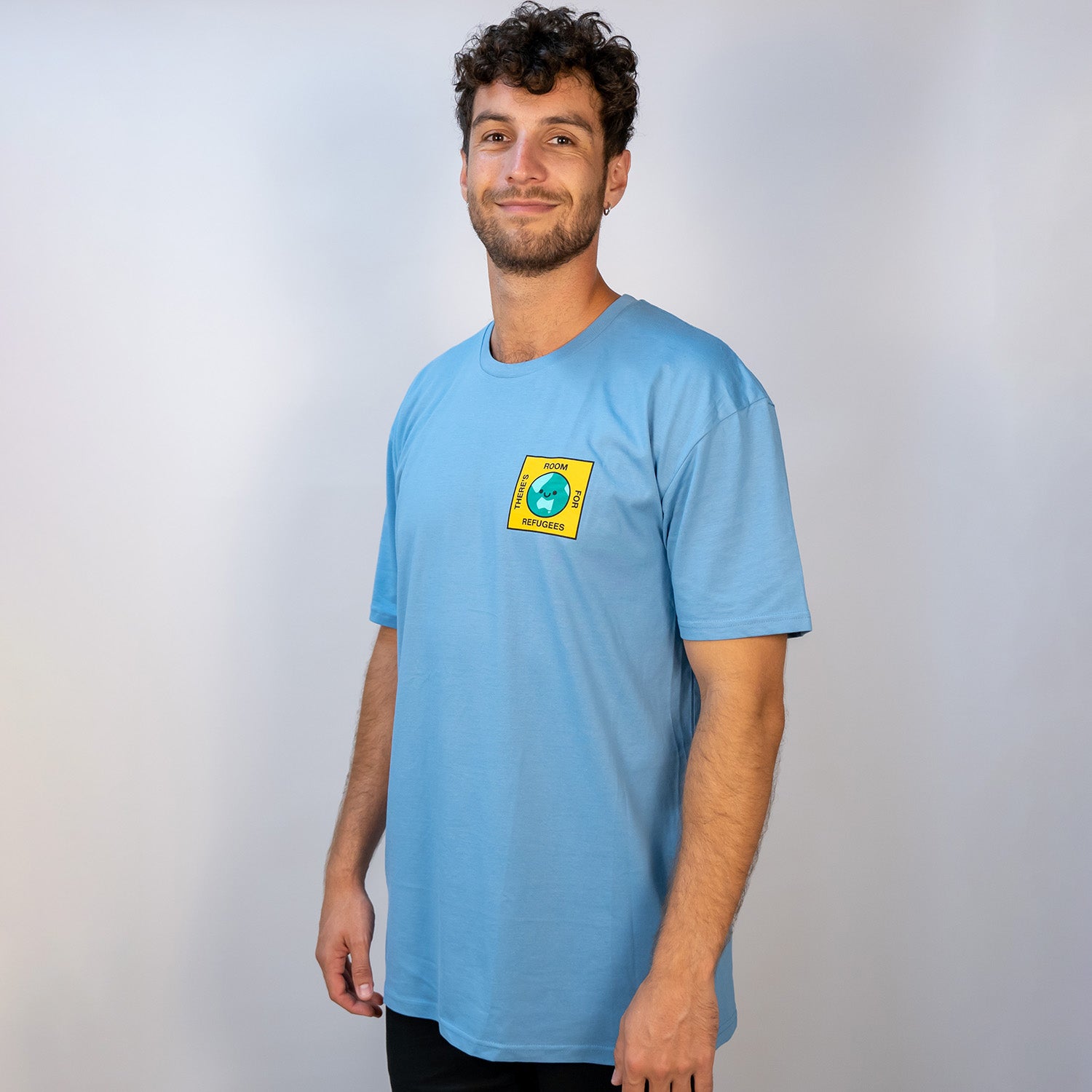 Beci Orpin x ASRC Welcome T-shirt - Mens (Carolina Blue)