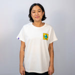 Load image into Gallery viewer, Beci Orpin x ASRC Welcome T-shirt - Womens (Natural)
