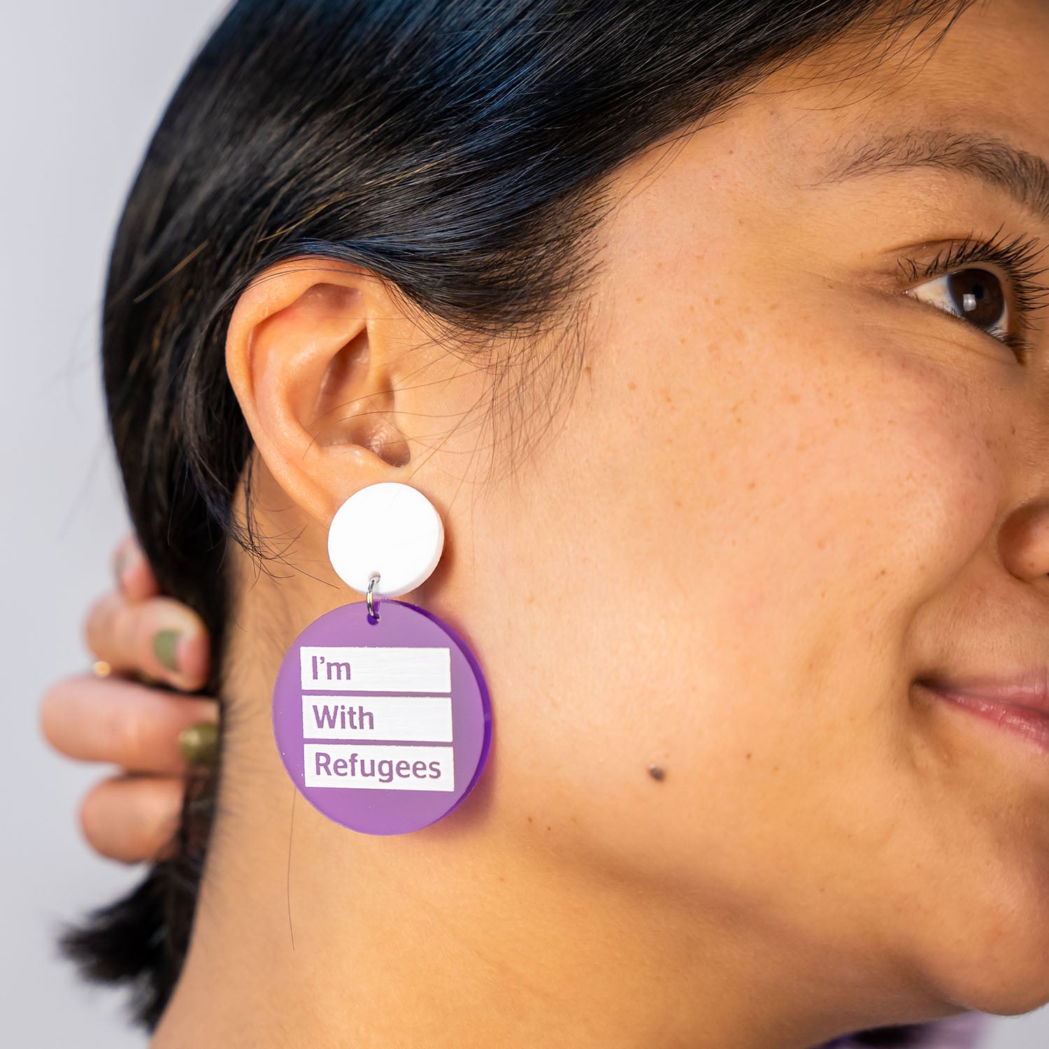 Haus of Dizzy I'm With Refugees Earrings