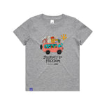 Load image into Gallery viewer, Olana x ASRC T-shirt - Kids (Grey)
